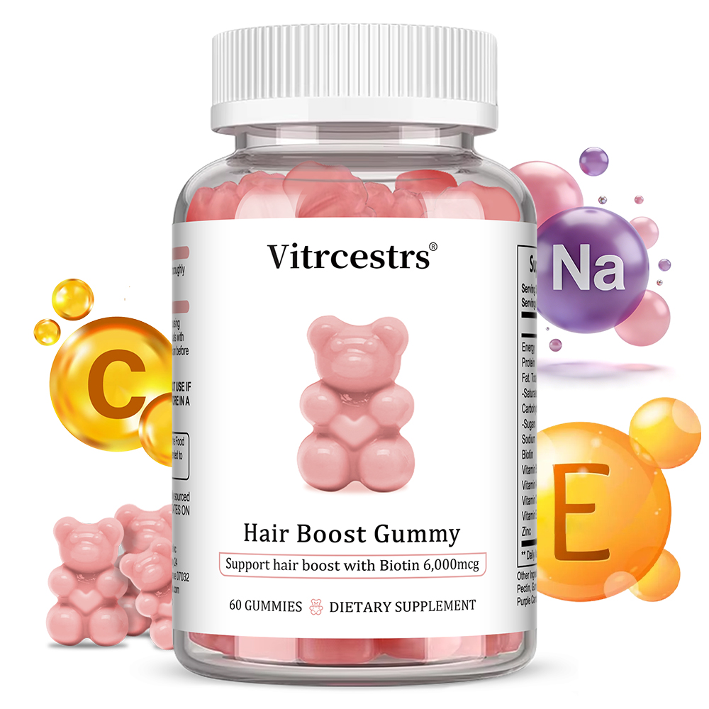Biotin Hair Growth - Gummy Hair Boost, с биотином, 6000