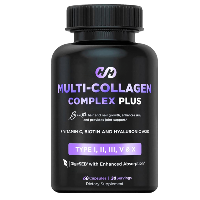 Biotin Hair Growth - 60 капсул мультиколлагена с биотином, гиалуроновой