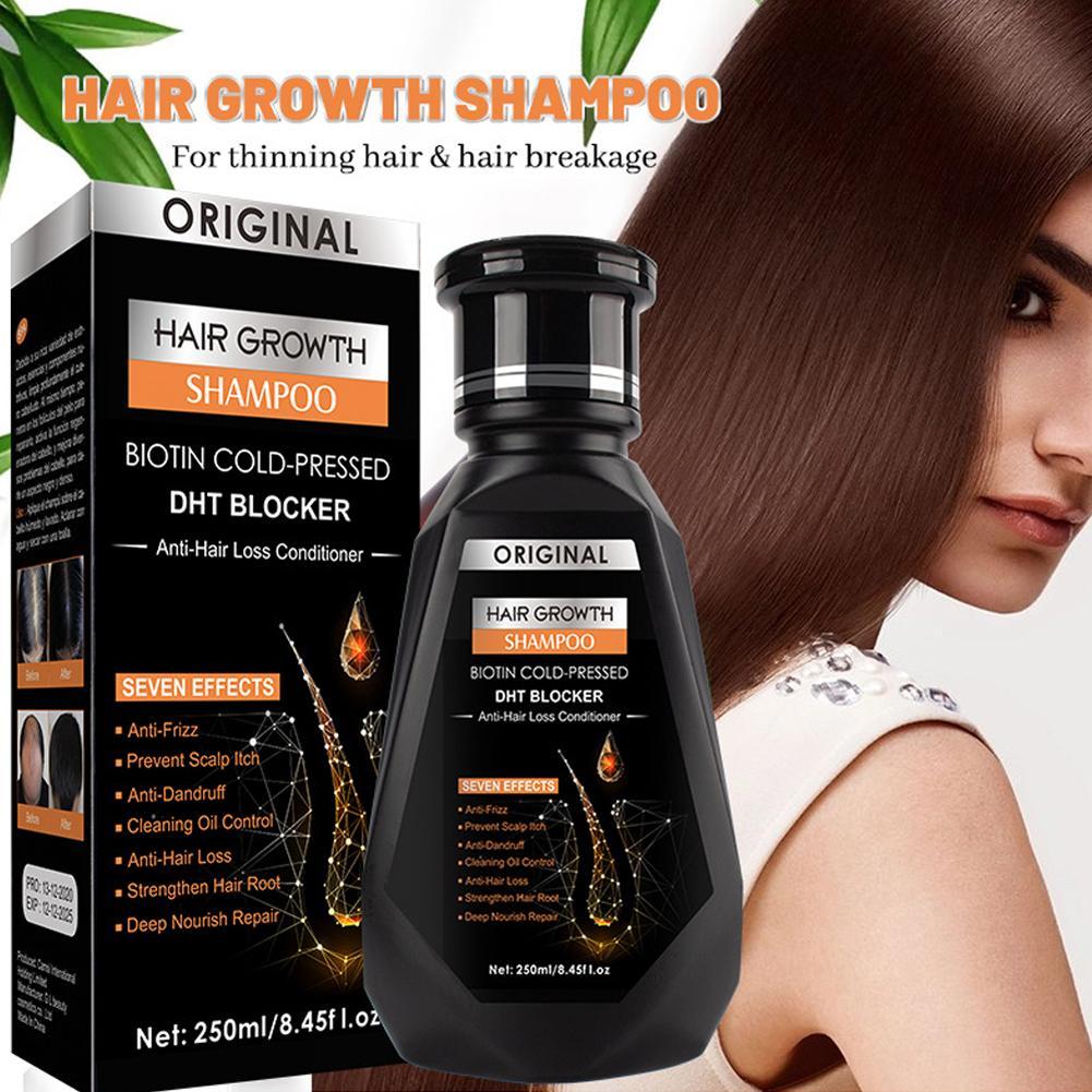 Biotin Hair Growth - 250 мл биотинный шампунь с расческой-щеткой
