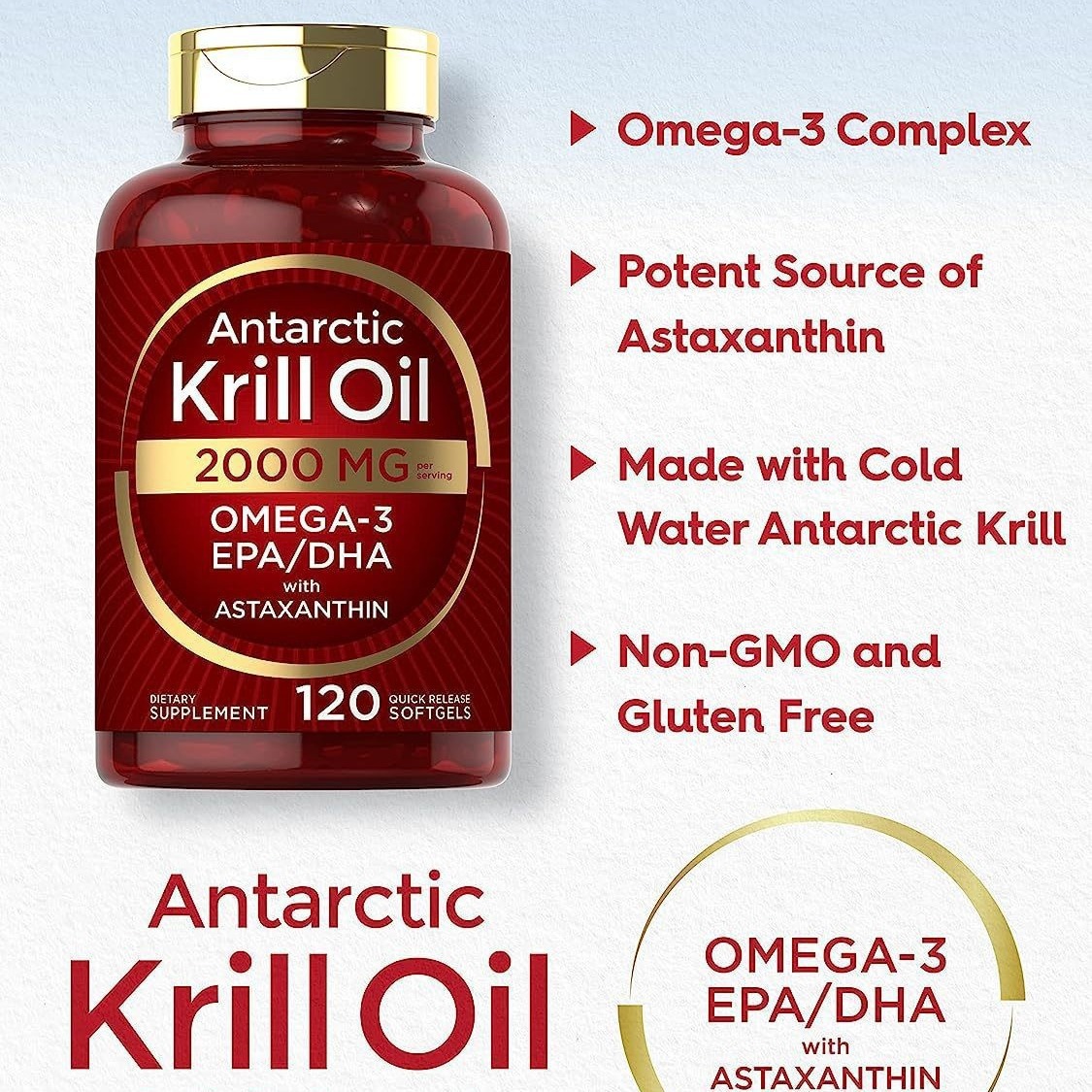 Nutrition For Fitness - Мягкие капсулы с маслом Krill, дополняющие