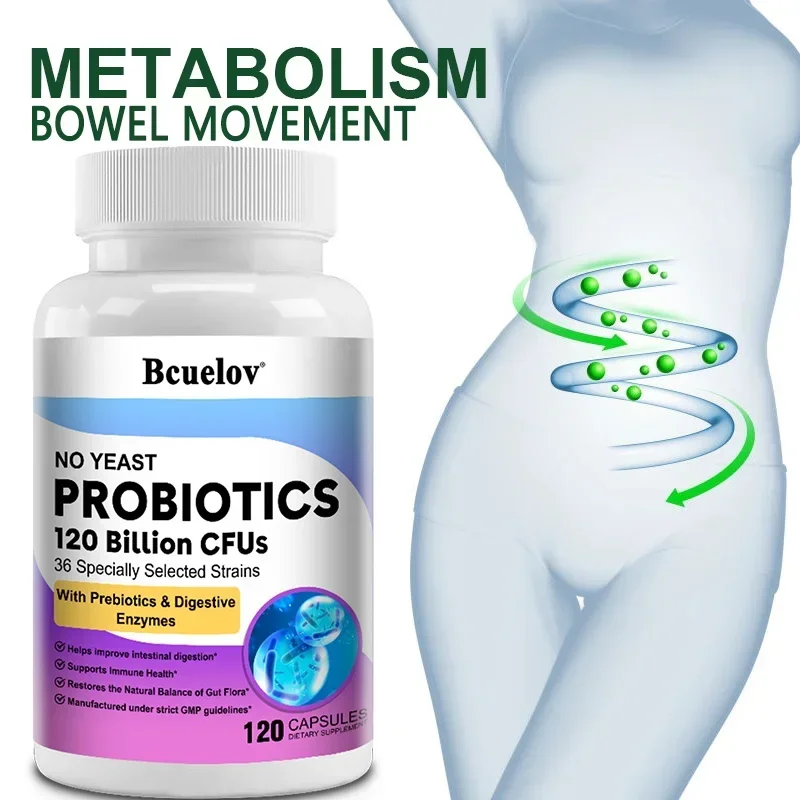 Digestive Enzyme Blend - Пробиотики для пищевого здоровья, 120-миллионные пребиотики