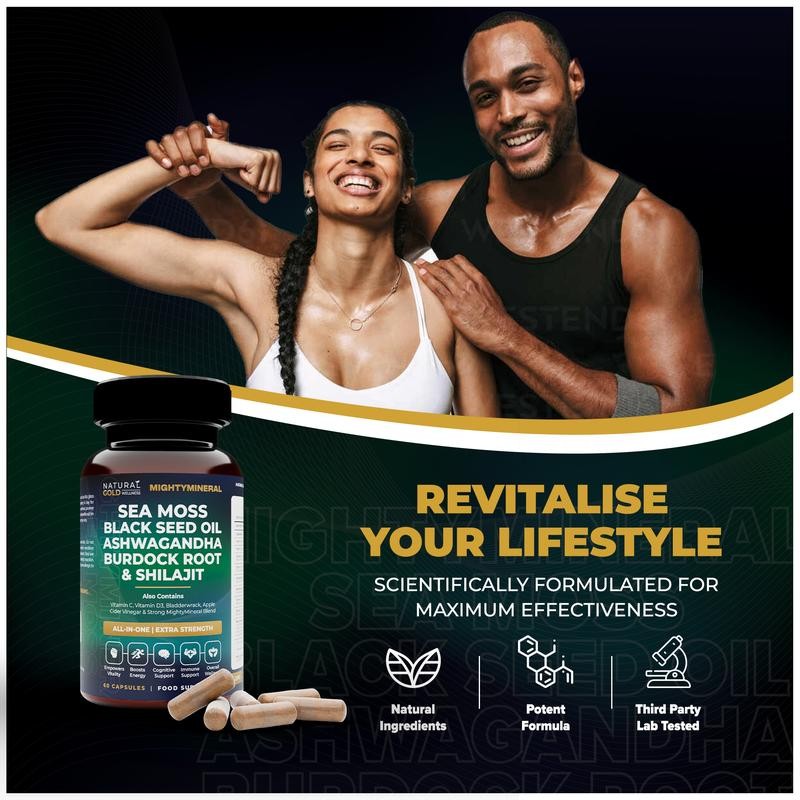 Black Seed Oil Capsule - Масло черного семян, Шейхайт, Морской мох,