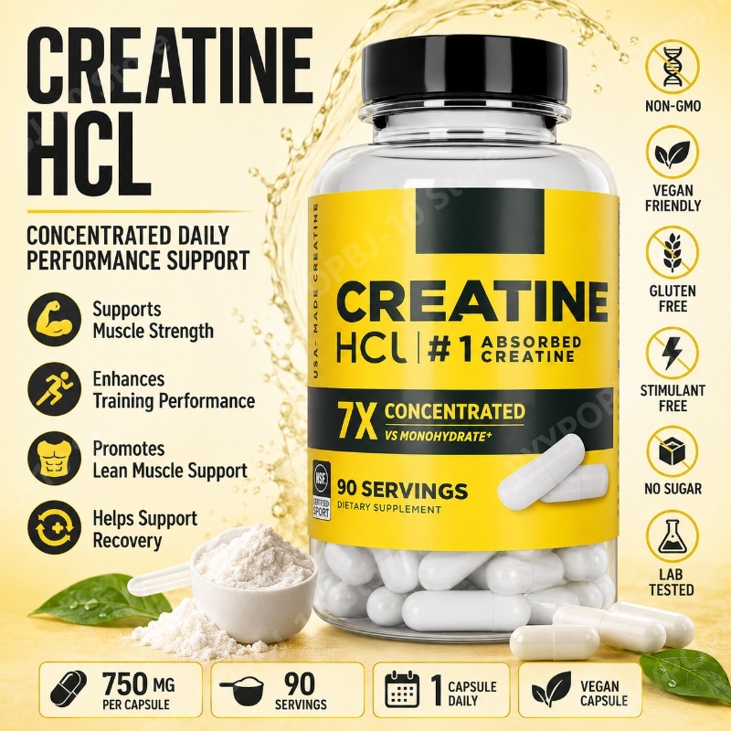 Креатин HCl 750 мг, 90 капсул, – обзор и цена Nutrition For Fitness