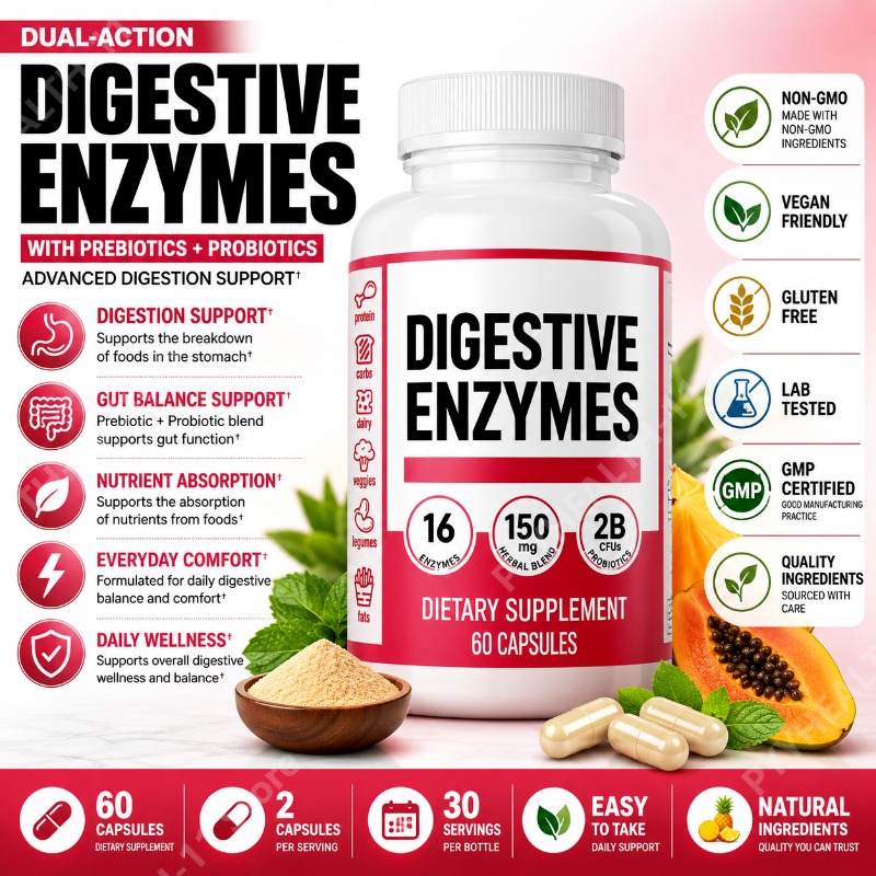 Ферменты для пищеварения с пре – обзор и цена Digestive Enzyme Blend