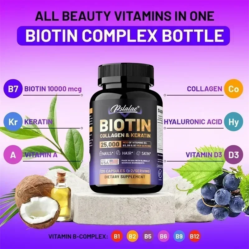 Биотин Коллагеновая кератинова – обзор и цена Biotin Hair Growth