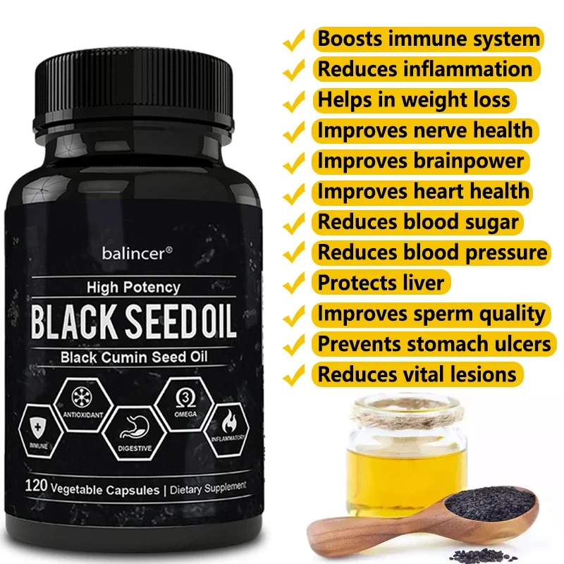 Масло семян черного кумина-под – обзор и цена Black Seed Oil Capsule