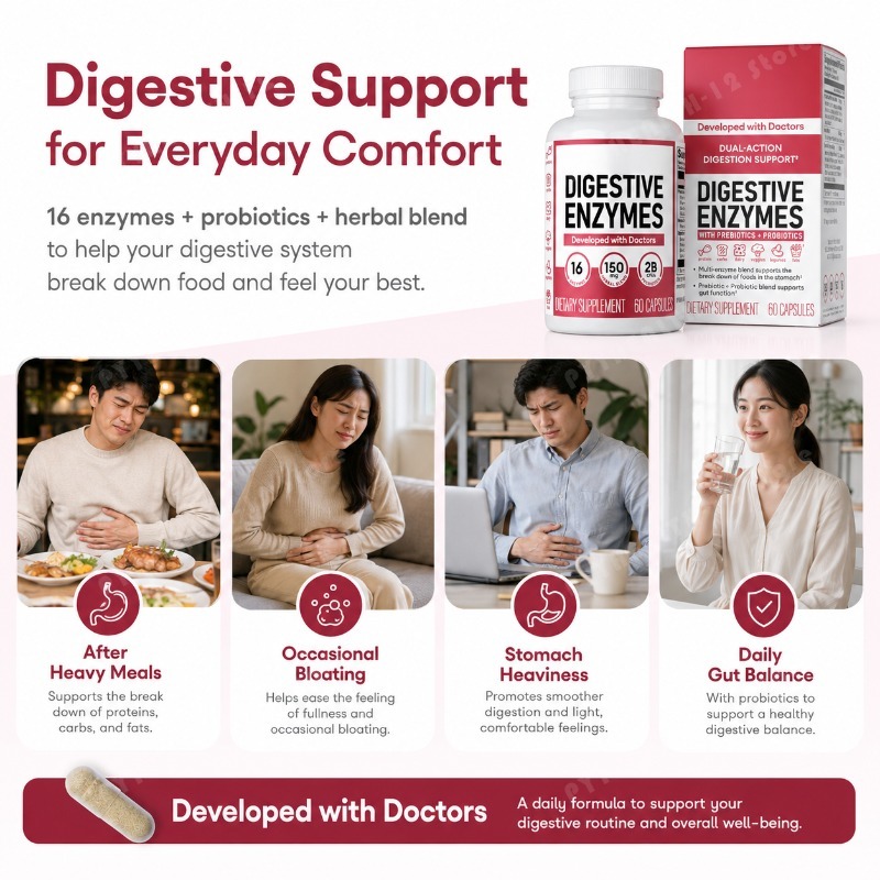 Биологически активная добавка  – обзор и цена Digestive Enzyme Blend