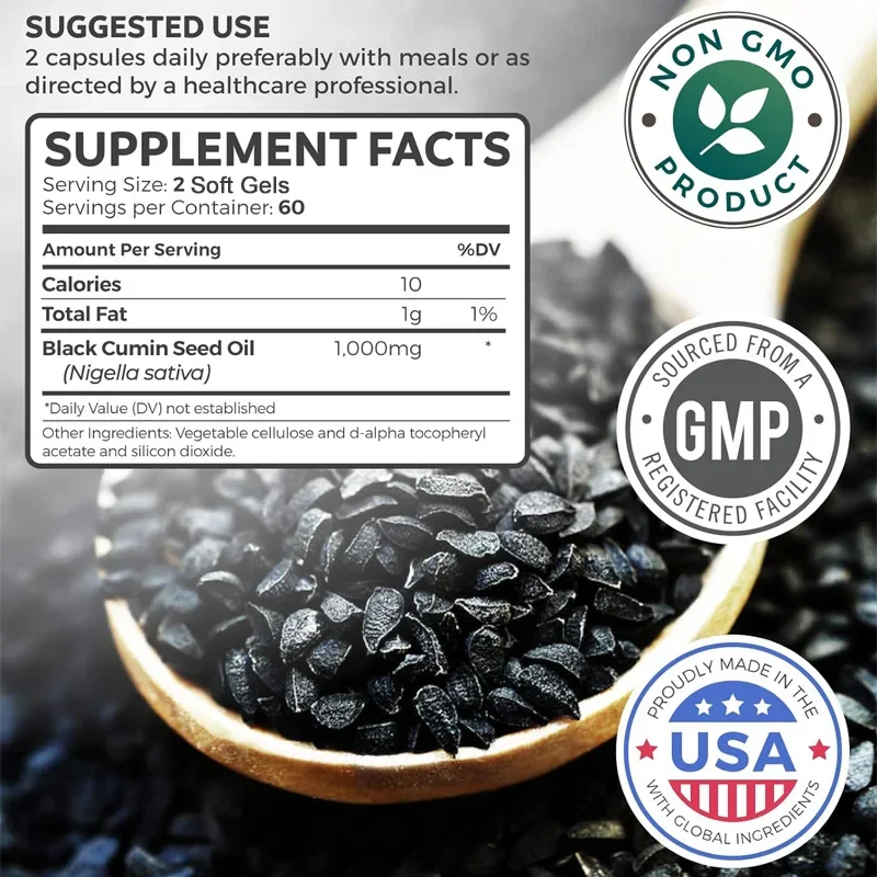 Капсулы с маслом черного семян – обзор и цена Black Seed Oil Capsule