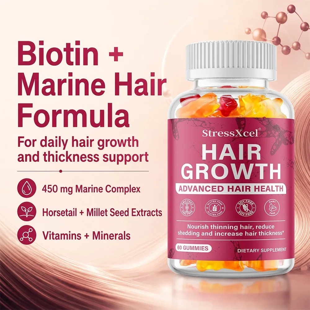 Жевательные таблетки для роста – обзор и цена Biotin Hair Growth