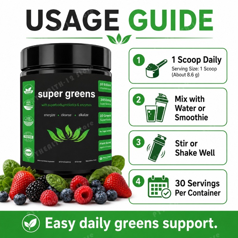 Суперзеленый порошок с фруктов – обзор и цена Digestive Enzyme Blend