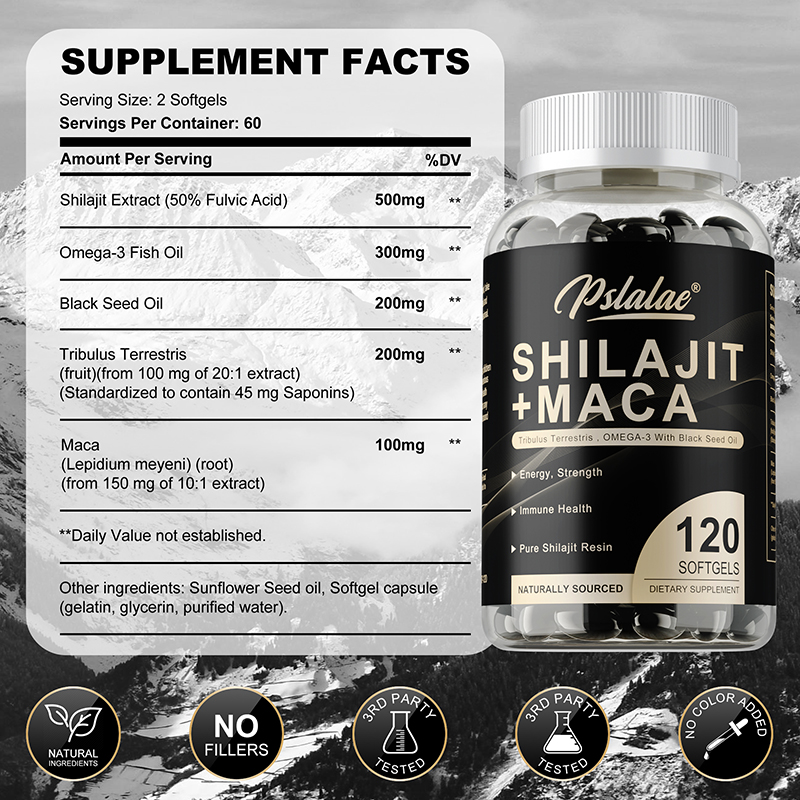 Shilajit + Мака — повышает эне – обзор и цена Black Seed Oil Capsule