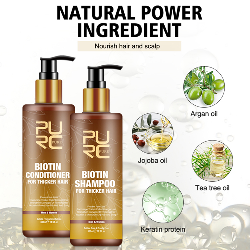 PURC Разглаживающий шампунь дл – обзор и цена Biotin Hair Growth