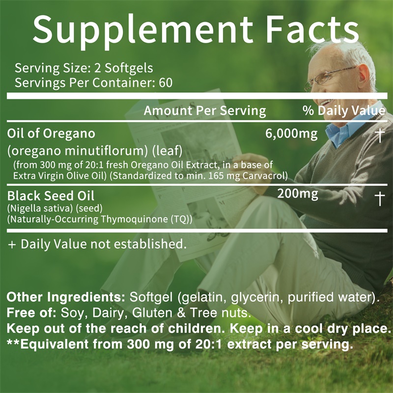 Масло Орегано - содержит масло – обзор и цена Black Seed Oil Capsule