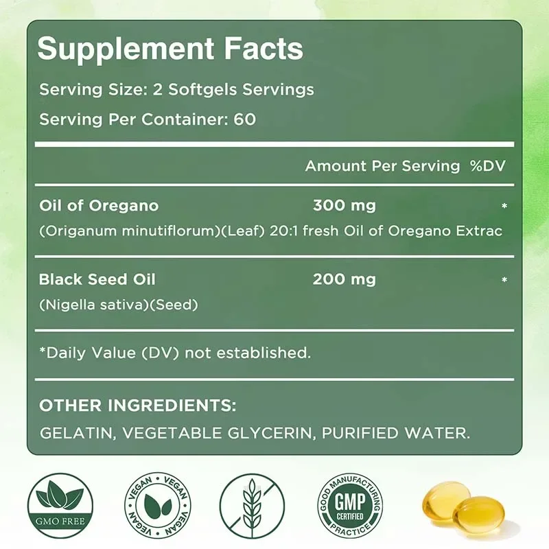 Капсулы с маслом орегано - ант – обзор и цена Black Seed Oil Capsule
