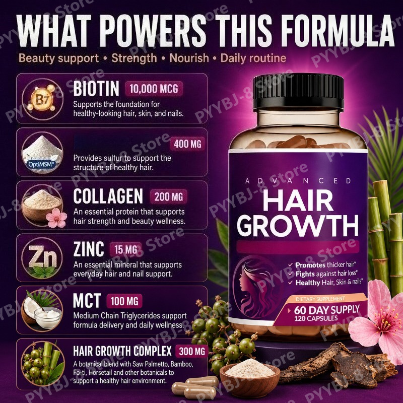 Витамины для волос для женщин  – обзор и цена Biotin Hair Growth